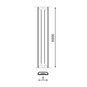 Ruban Led 24V Dc Cobled Nake Ip20 320 Leds / M - 5 Mètres